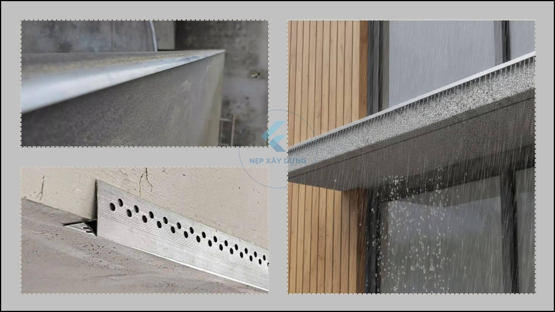 Một số hình ảnh thi công nẹp nhôm ngắt nước