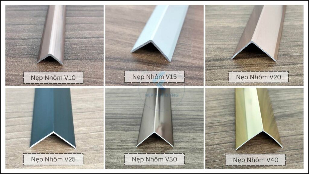 Hình ảnh các loại loại nẹp nhôm chữ V được yêu thích nhất 2026