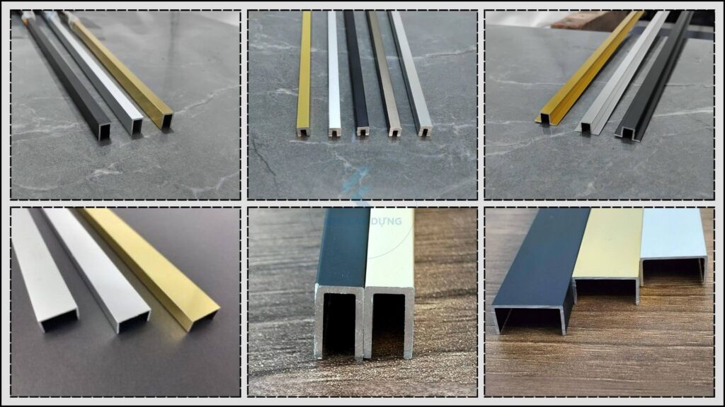 Hình ảnh thực tế của nẹp nhôm chữ U