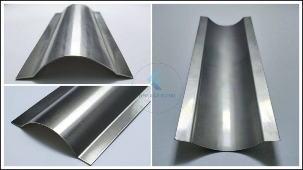 Hình ảnh thực tế của nẹp điện bán nguyệt inox