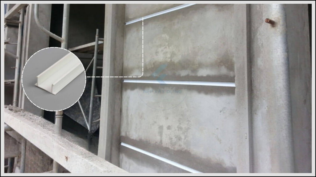 Hình ảnh ứng dụng của nẹp cạnh tường chữ U