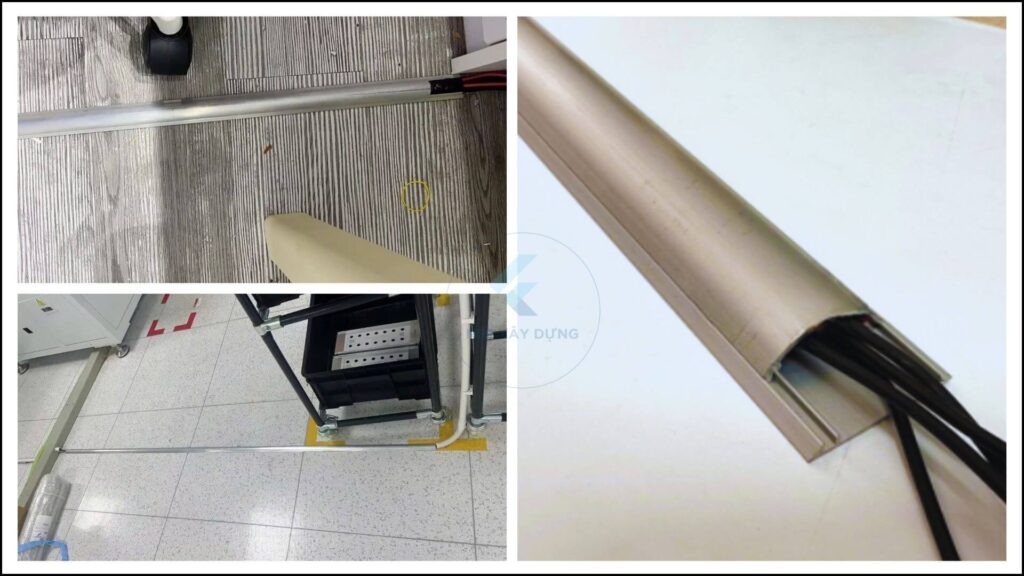 Hình ảnh ứng dụng của nẹp nhôm bán nguyệt trong thiết kế công trình