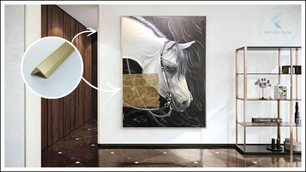 Hình ảnh ứng dụng của nẹp nhôm chữ V trong trang trí