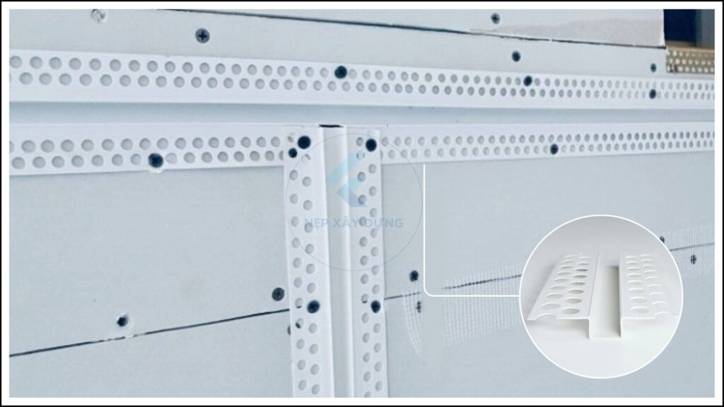 Hình ảnh ứng dụng của nẹp ron chữ U âm trần