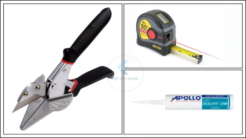 Hình ảnh các dụng cụ thi công nẹp điện nhôm D40