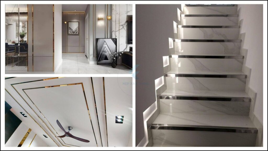 Hình ảnh ứng dụng của nẹp chữ V nhôm