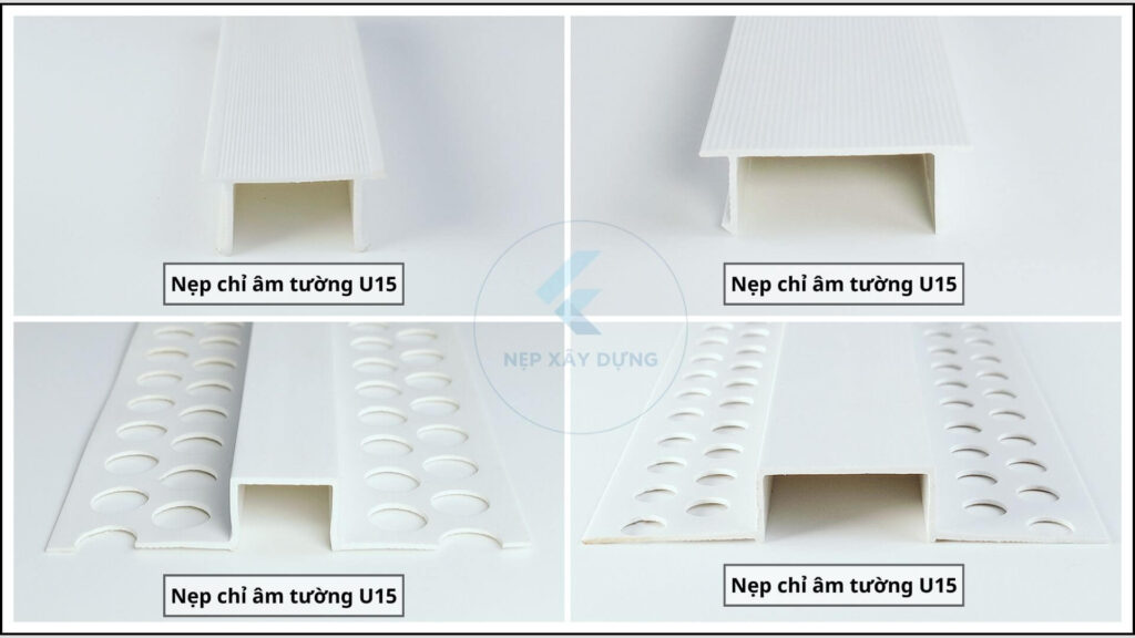 Hình ảnh các loại nẹp chỉ nhựa âm tường