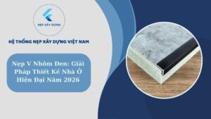 Nẹp V nhôm đen giải pháp thiết kế nhà ở hiện đại năm 2026