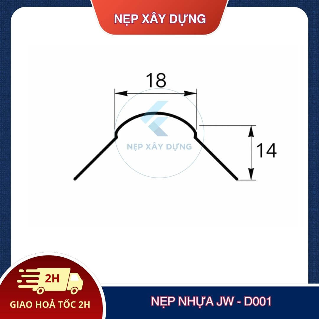 Nẹp nhựa JW - D001