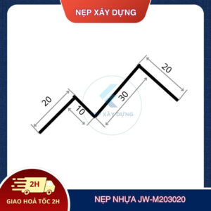 Mặt cắt nẹp nhựa JW-M203020