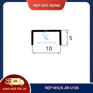 Mặt cắt của nẹp nhựa JW-U105