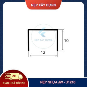 Mặt cắt của nẹp nhựa JW-U1210