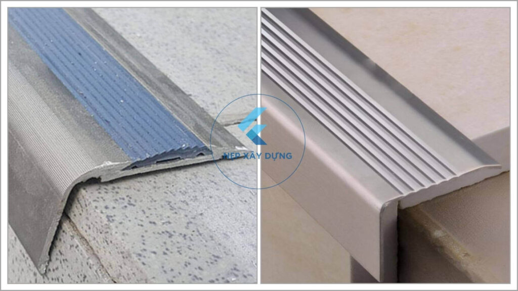 Ảnh thực tế nẹp chống trơn bậc cầu thang