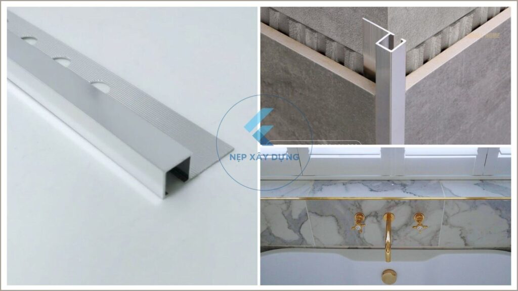 Hình ảnh thực tế nẹp vuông nhôm