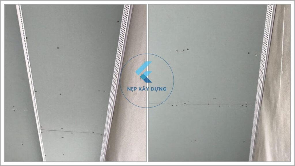 Hình ảnh thực tế nẹp nhựa trần thạch cao