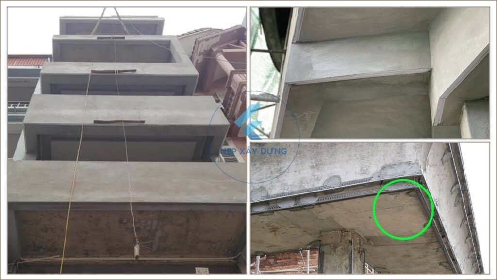 Hình ảnh ứng dụng thực tế nẹp chỉ ngắt nước