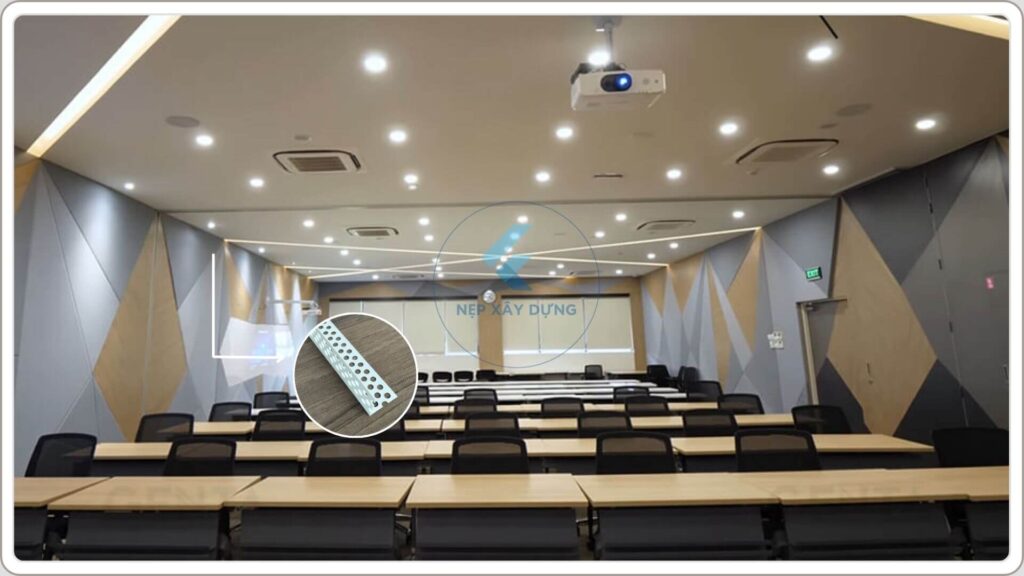 Hình ảnh ứng dụng nẹp góc tường thạch cao