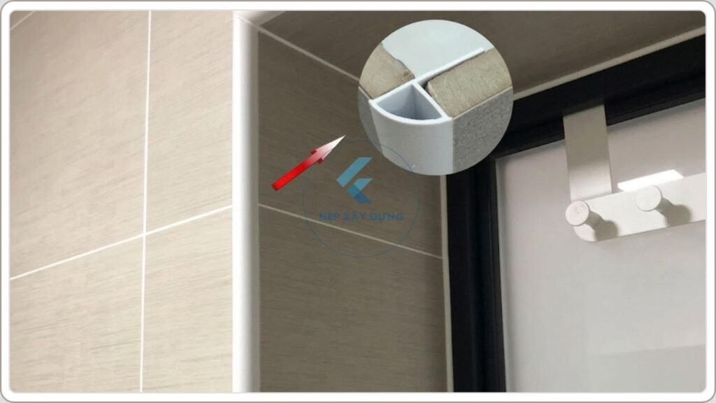 Hình ảnh nẹp nhựa ốp góc tường