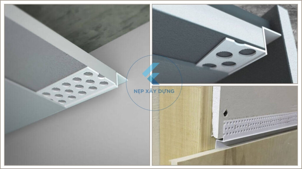 Hình ảnh ứng dụng nẹp tách khe trần thạch cao