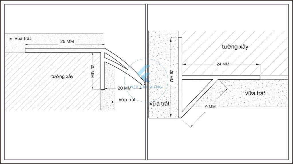 hình ảnh hướng dẫn thi công nẹp hắt nước mưa trên dưới
