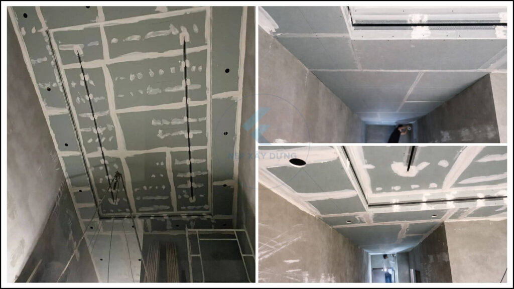 hướng dẫn thi công nẹp ron âm trần thạch cao