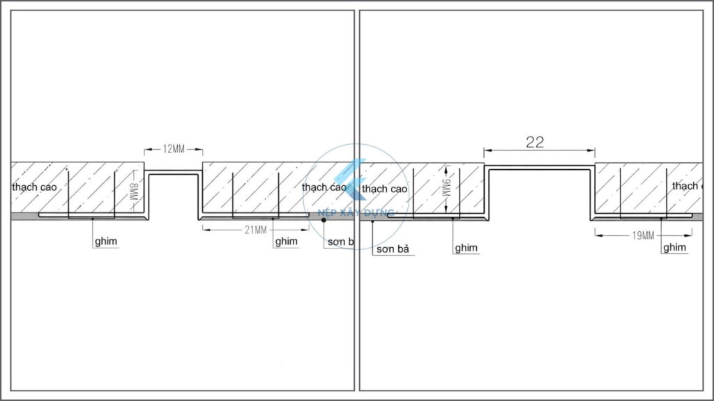 Hướng dẫn thi công nẹp trần âm thạch cao