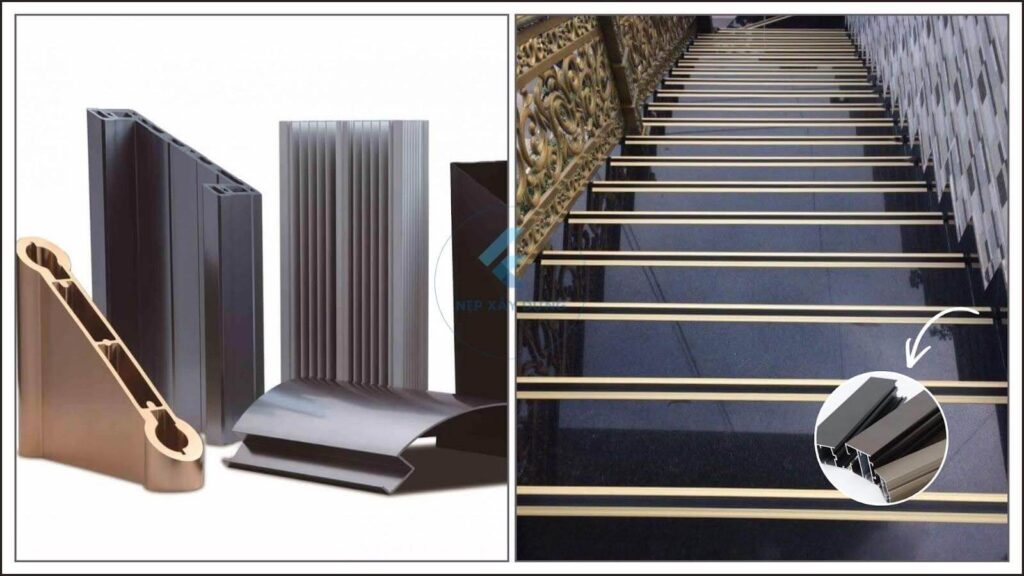 Hình ảnh ứng dụng nẹp chống trượt cầu thang