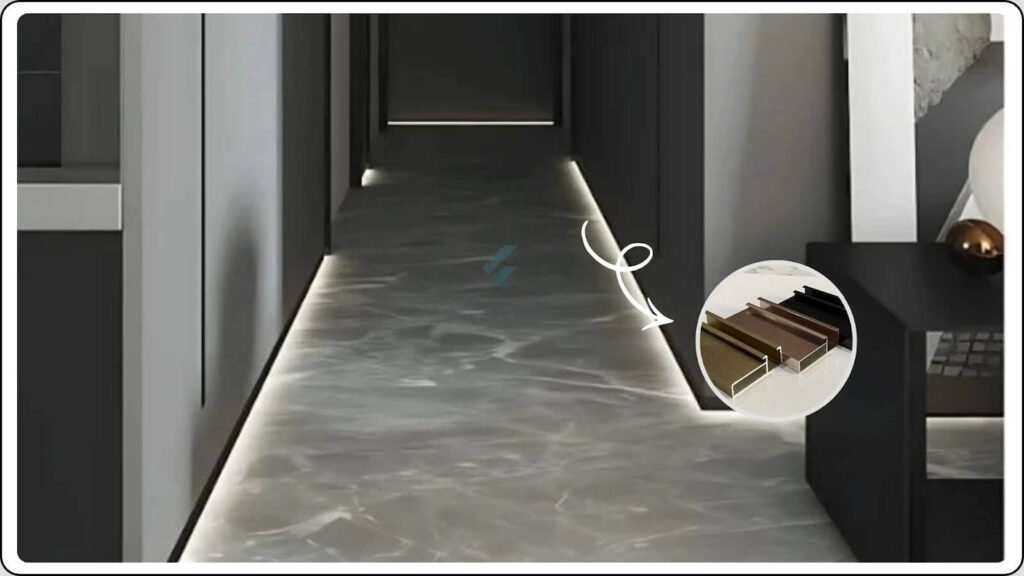 Hình ảnh ứng dụng nẹp chống trượt cầu thang