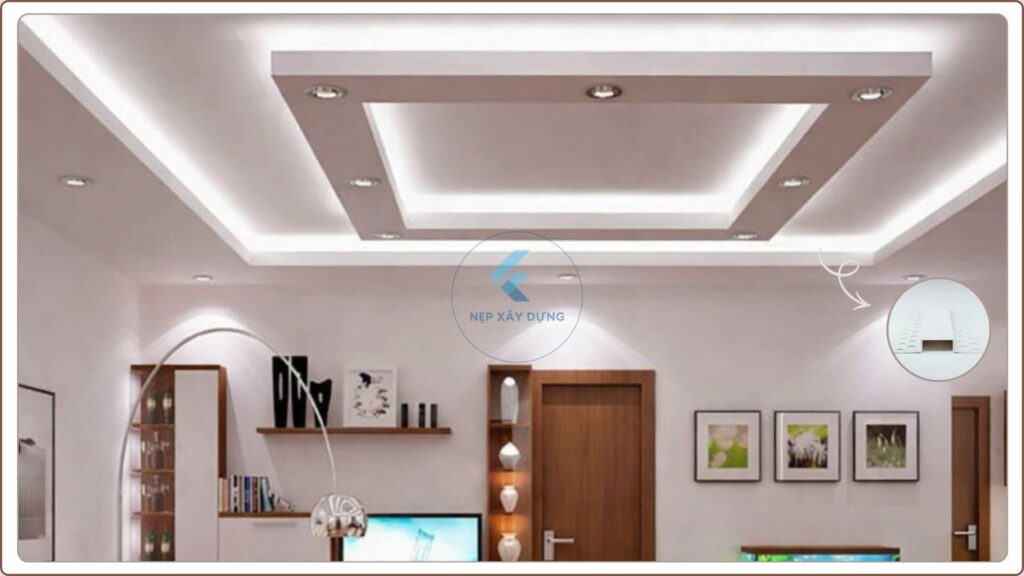 Hình ảnh thực tế nẹp góc tần thạch cao