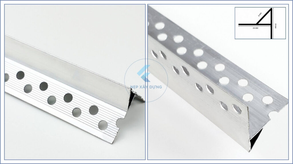 Hình ảnh thực tế nẹp nhôm ngắt nước dưới NAN - D