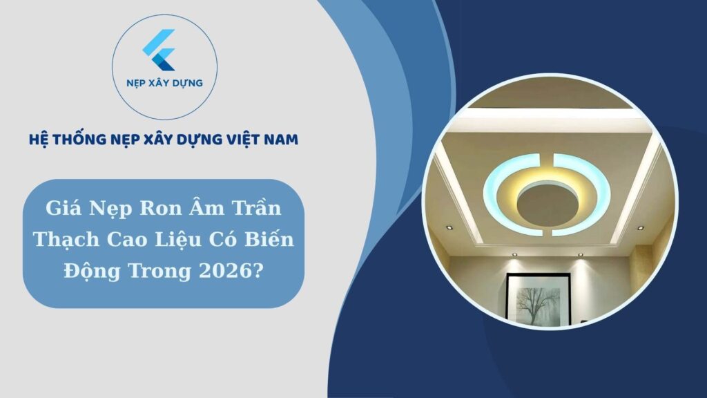Ứng dụng thực tế nẹp ron âm trần thạch cao