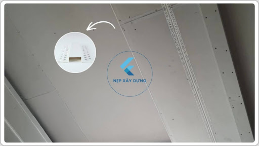 ứng dụng thực tế nẹp ron thạch cao