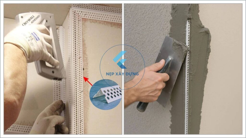 Thi công nẹp chỉ trần thạch cao