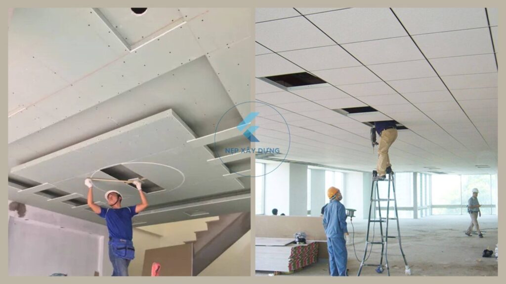 Thi công thanh Z trần thạch cao