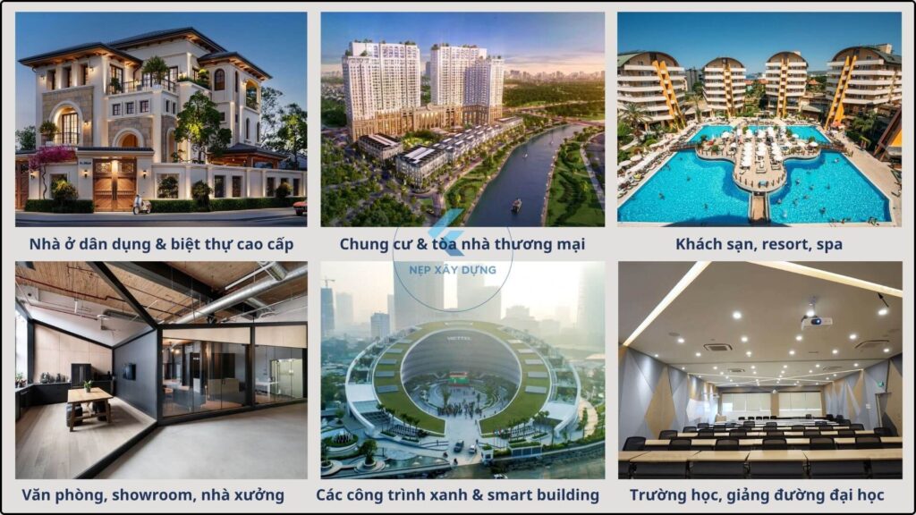 Ứng dụng thực tế của nẹp nhựa bo góc thạch cao
