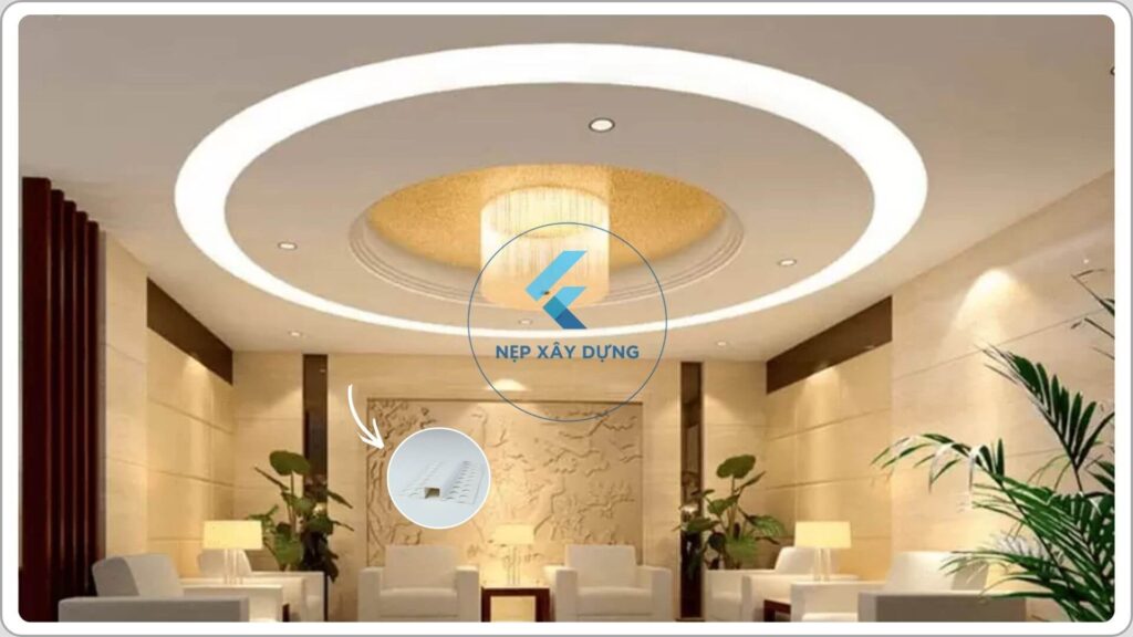 Ứng dụng của nẹp ron âm trần thạch cao thực tế