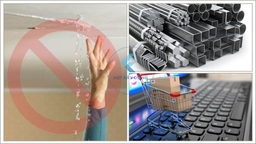 Hình ảnh ứng dụng nẹp chỉ ngắt nước inox trong thực tế