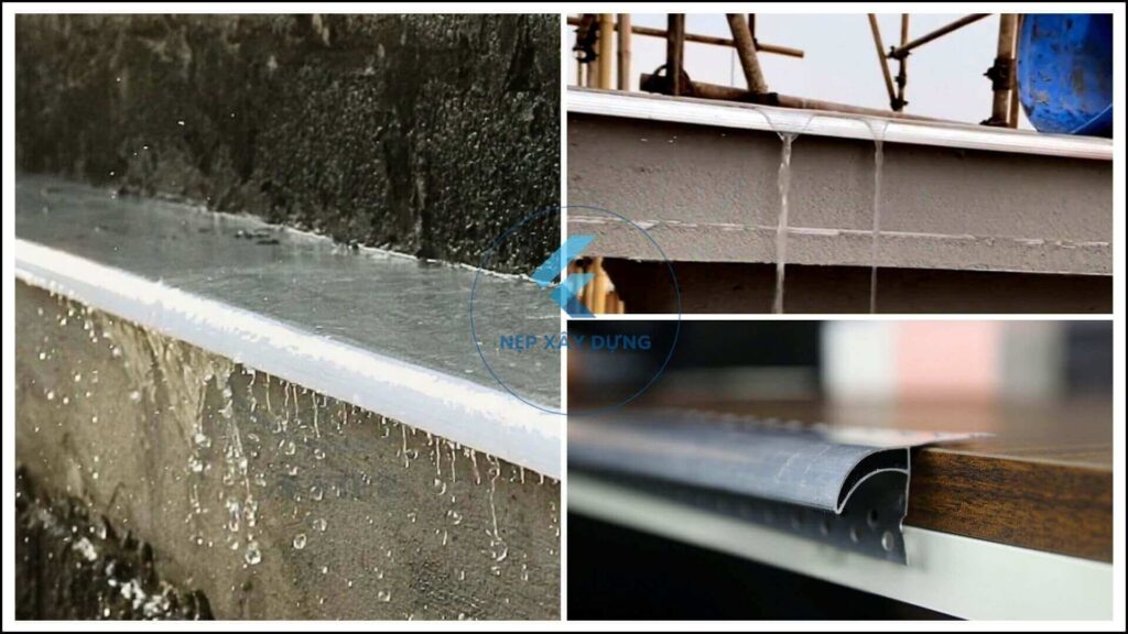 Ứng dụng thực tế nẹp chỉ ngắt nước ban công