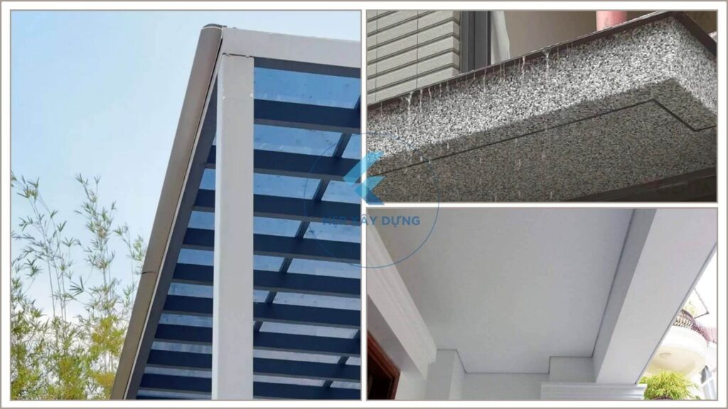 Hình ảnh ứng dụng nẹp chắn nước mưa