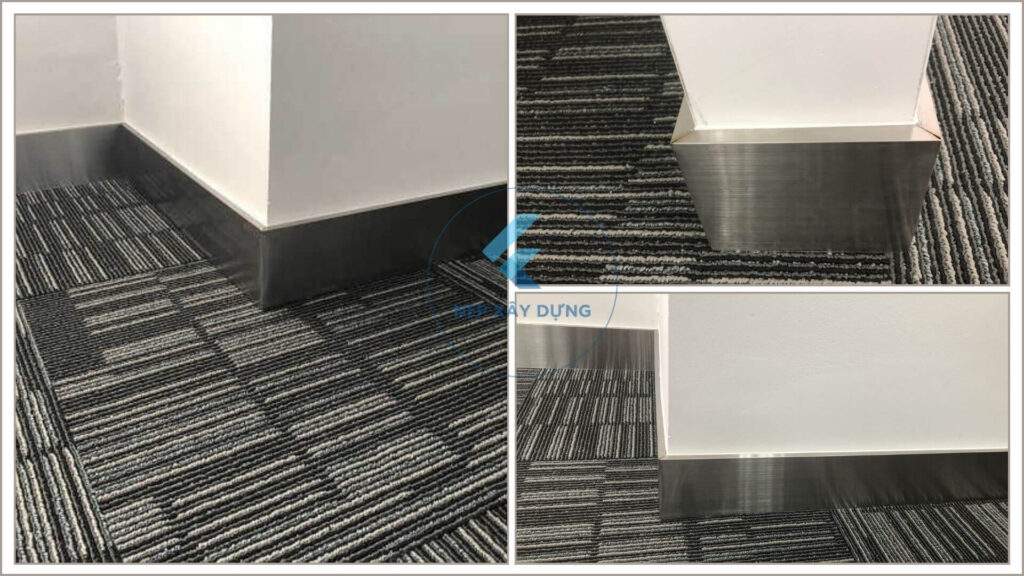 Hình ảnh ứng dụng nẹp inox vuông