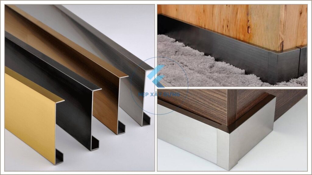 Hình ảnh nẹp inox vuông trong thực tế