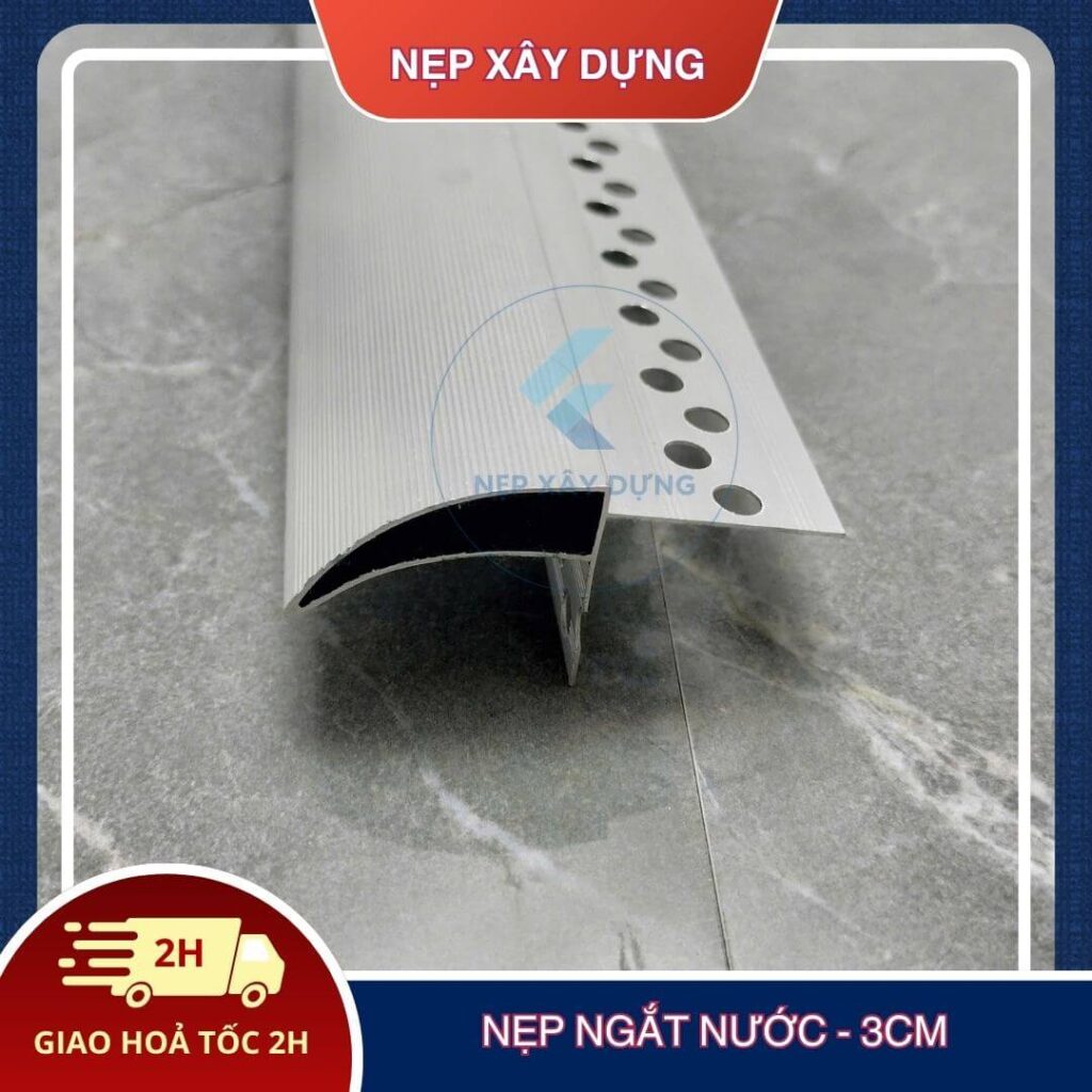 Nẹp ngắt nước trên bản 3cm